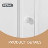 67"Tall Narrow Corner Cabinet for Bathroom, Multi-Functional Storage Cabinet with Doors and Shelves - Leovsnove - 4 of 4
