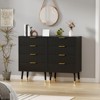4 Drawer Dresser With Storage, Chest of Drawers With Metal Handles, Modern Minimalist Nightstand， Organizer Cabinet for Living Room, Bedroom, Hallway - 2 of 4