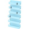 Attop 6 Pack Magnetic Spice Storage Rack Organizer for Refrigerator and Oven, Blue Fridge Organizers and Storage - 3 of 4