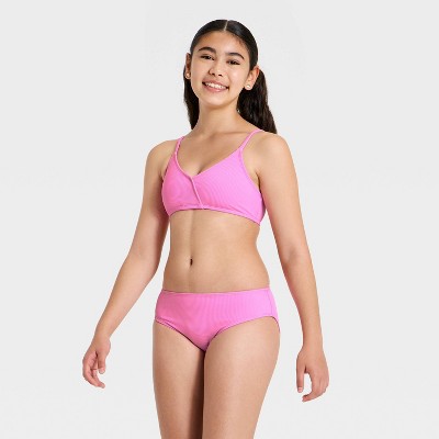 Art Class Girls' Hibiscus Dream Bikini Set Skirt Set - art class™ Pink L — фото 2
