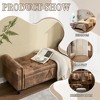 CAVINAS Modern Rectangular Upholstered Ottoman Bench with Storage,Button Tufted Storage Ottoman for Living Room - 2 of 4