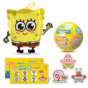 Miraball Surprises SpongeBob - Blind Capsule Toy with Expandable Memory Foam Plush & Stickers - Fun Mystery Plush Ball for Kids Collecting - 1 of 4