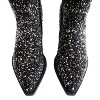 Very G Womens Blaze Rhinestoned Suede Western Style Boots - 4 of 4
