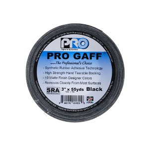 Pro Tapes Pro-Gaffer Tape, Black, 55 Yd. Rolls - 1 of 1