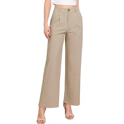 INSPIRE CHIC Women's Casual Work High Waisted Wide Leg Dressy Pants