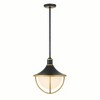 Crystorama Lighting Atlas 3 - Light Pendant in  Matte Black/Textured Gold - 3 of 4