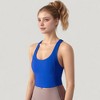 Anna-Kaci Active Women's Athletic Crop Tank Top with Cross Back Straps and Scoop Neckline - 3 of 4