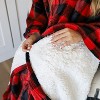 Tirrinia Fleece Wearable Blanket Super Soft Comfy Plush Fleece  for Women Men Throw Wrap Cover Indoors or Outdoors , 55''x 80'' - 3 of 4