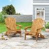 Christopher Knight Home Kandyce Outdoor Acacia Wood Folding Adirondack Chair with Cup Holder (Set of 2) - 2 of 4