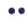 Ross-Simons 4.00 ct. t.w. Sapphire Stud Earrings in Sterling Silver - 4 of 4