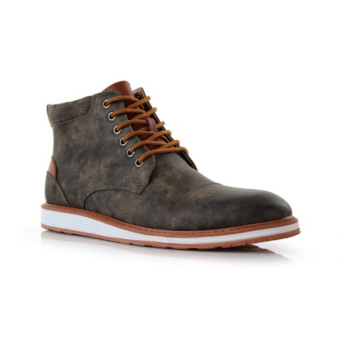 Ferro Aldo Mens Birt MFA506027 Casual Mid-Top Sneaker Boots, in Rust Grey, Size 8.5