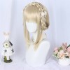 Unique Bargains Women's Wigs 39" Beige with Wig Cap - 3 of 4