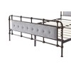 Metal Queen Size Bed Frame With Upholstered Headboard And Footboard, Heavy Duty Metal Slats Supports, No Noise, No Box Spring Needed, Easy Assembly - 3 of 4