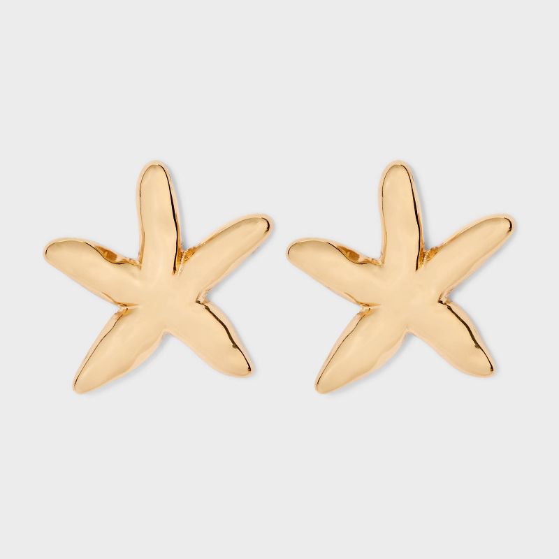 Starfish Post Earrings - A New Day&#8482; Gold, 1 of 4