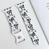 HTUTWOO Bowknot Apple Watch Strap, Sport Silicone Band 38/40/41/42/44/45/49mm, Adjustable Wristband for iWatch Series 10 9 8 7 6 5 4 3 2 1 Ultra SE - 2 of 4