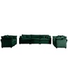 2-Piece Corduroy Fabric Modern Living Room Sofa Set with 2-Seater and 3-Seater, Large Deep Seat, Recliner, and 8 Cushion Upholstery - 3 of 4