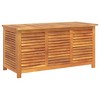 Garden Storage Box with Louver 44.5"x19.7"x22" Solid Wood Acacia - 2 of 4