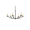 Elegant Lighting Trey 36 inch pendant in black and brass - 3 of 4