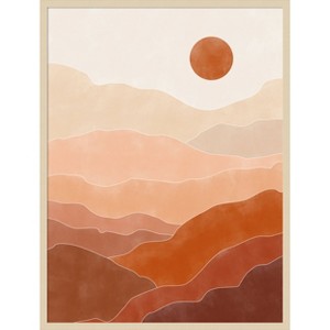 Amanti Art Terracotta No 37 by Elena Ristova Wood Framed Wall Art Print - 1 of 4