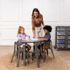ECR4Kids Bentwood Table and Curved Back Chair Set, Kids Wood Furniture - 3 of 4