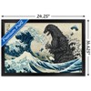 Trends International Godzilla - Great Wave Framed Wall Poster Prints - 3 of 4