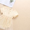 MyKids-USA Baby Girl Embroidery Daisy Short-Sleeved Round Collar Dress - 3 of 4