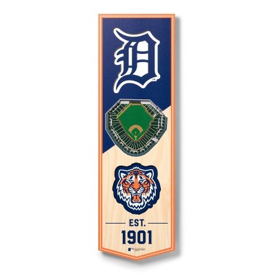  MLB Detroit Tigers 6"x19" Stadium 3D View Banner 