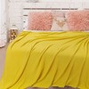 PiccoCasa Sofa Couch Solid Lightweight Cotton Knit Soft Throw Blanket - 2 of 4