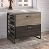 Refinery 2 Drawers File Cabinet Rustic Gray - Bush Furniture - image 2 of 4