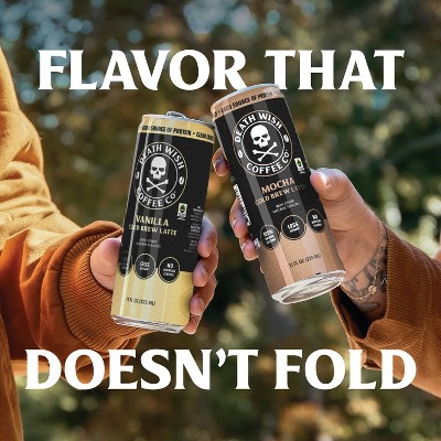 Death Wish Coffee Co Caramel Cold Brew Latte - 11 fl oz