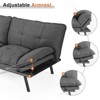 Mr Ironstone Sofa Couch - Futon Sofa Bed, Full Size Futon, Sofa Sleeper, Modern Convertible Lazy Futon for Living Room, Small Space - 3 of 4