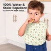 KeaBabies 3pk Presto Baby Bibs Waterproof with Food Catcher, Lightweight Toddler Bibs for Eating - 2 of 4