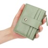 FATMOON Women’s Bifold Leather Wallet with Zip Coin Pocket - Easy to Use Card Holder for Credit Cards, ID, Cash & Coins - 2 of 4