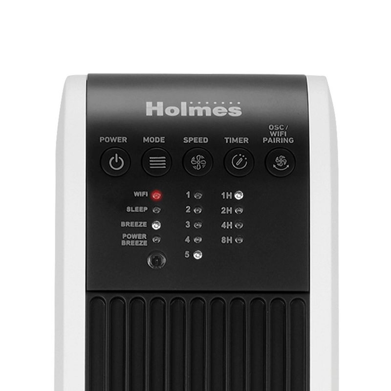 Holmes 40&#34; Oscillating Wi-Fi connect Designer Series Tower Fan, 4 of 11