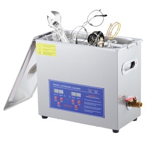 Garvee Commercial Ultrasonic Cleaner, 3.2L /6.5L/10L Professional Ultrasonic Cleaner, 240w Excellent Cleaning Machine for Watch Eyeglasses Rings - 1 of 4