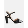 Elana Textured Faux Leather Heels - 2 of 4