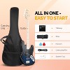GLARRY Bass Guitar Full Size 4 String Exquisite Stylish Bass with Guitar Bag Power Line and Wrench Tool (Dark Blue, With AMP) - 4 of 4