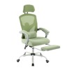 DOMETOUR Retractable Footrest Ergonomic Swivel Office Chair with Lumbar Support Pillow and Padded Armrests - 2 of 4