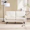CAVINAS Mid Century Modern Loveseat Sofa, 2 Seater Sofa Couch with USB & Removable Pillow Cover, for Bedroom, Apartment - 2 of 4