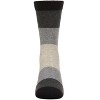 Memoi Ombre Color Block Boys Cotton Blend Crew Sock Black 9-11 - 2 of 4