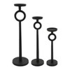 Metal Candle Holder - Contemporary Black Aluminum Narrow Candle Holder for Home, Office, Event Decor - Centerpiece Candle Decor Accent - 4 of 4