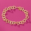 Ross-Simons 14kt Yellow Gold Heart-Link Bracelet - 3 of 4