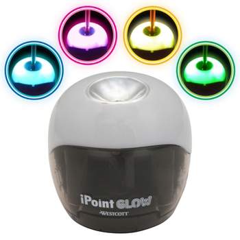 Westcott® iPoint® Glow Color Changing Battery Pencil Sharpener