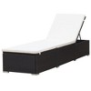 vidaXL Sunlounger Brown and cream white - 3 of 4