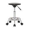studio designs Studio Adjustable Barstool Black/Chrome : Glossy Finish, Metal Legs, 175lb Capacity - 4 of 4