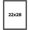 PosterPalooza | Linear Black Picture Frame - UV Acrylic, Foam Board Backing, Hanging Hardware - 2 of 4