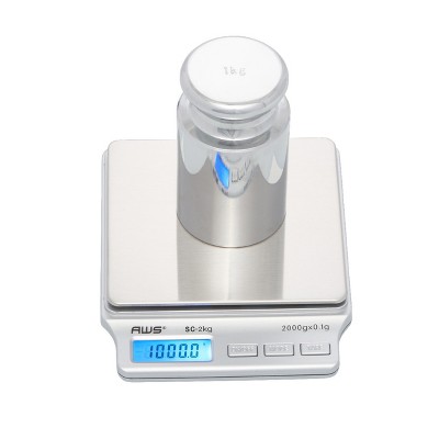 American Weigh Stainless Steel Digital Pocket Scale with LCD Display