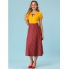 INSPIRE CHIC Women's Bow Neck Solid Short Sleeve Peter Pan Collar Blouse - 2 of 4