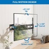 Full Motion TV Wall Mount with Heavy Duty Dual Arms, 14" Extension and Compatible with TVs 37" up to 80" Screen Size - 3 of 4