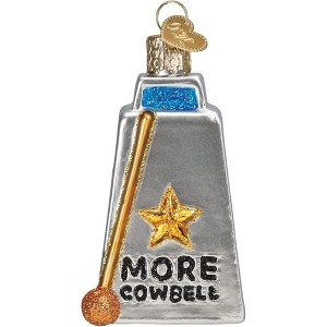 Old World Christmas Blown Glass Ornament for Christmas Tree, Cowbell - 1 of 4